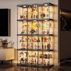 Полка для фигурок аниме пылезащитная стеклянная акриловая (арт. 25-19080071)