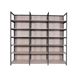 Стеллаж для магазина деревянный металлический легкий (арт. 25-19080083)