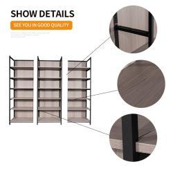 Стеллаж для магазина деревянный металлический легкий (арт. 25-19080083)