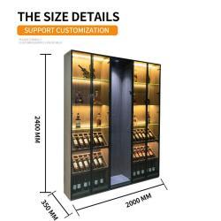 Шкаф для вина деревянный настенный большой с полками (арт. 25-19080100)