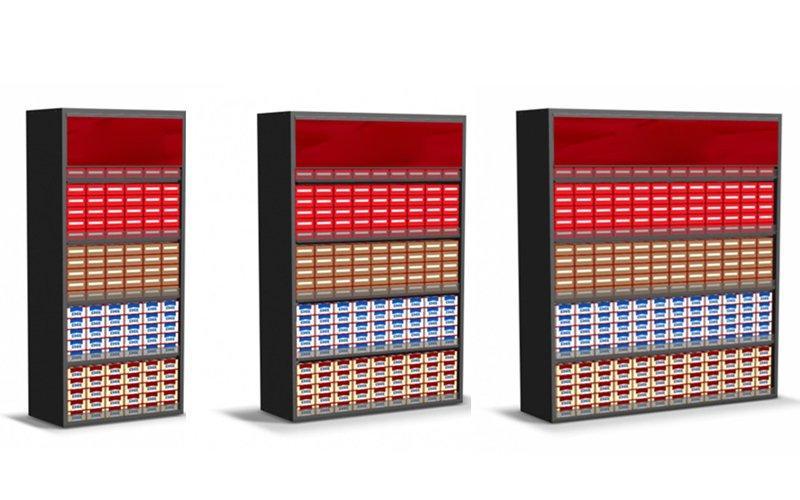 Стеллаж для сигарет на заказ с прочной конструкцией (арт. 25-19080113)