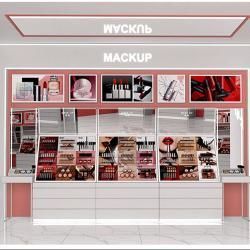 Полка для косметики с зеркалом и дисплеем для макияжа (арт. 25-19080121)