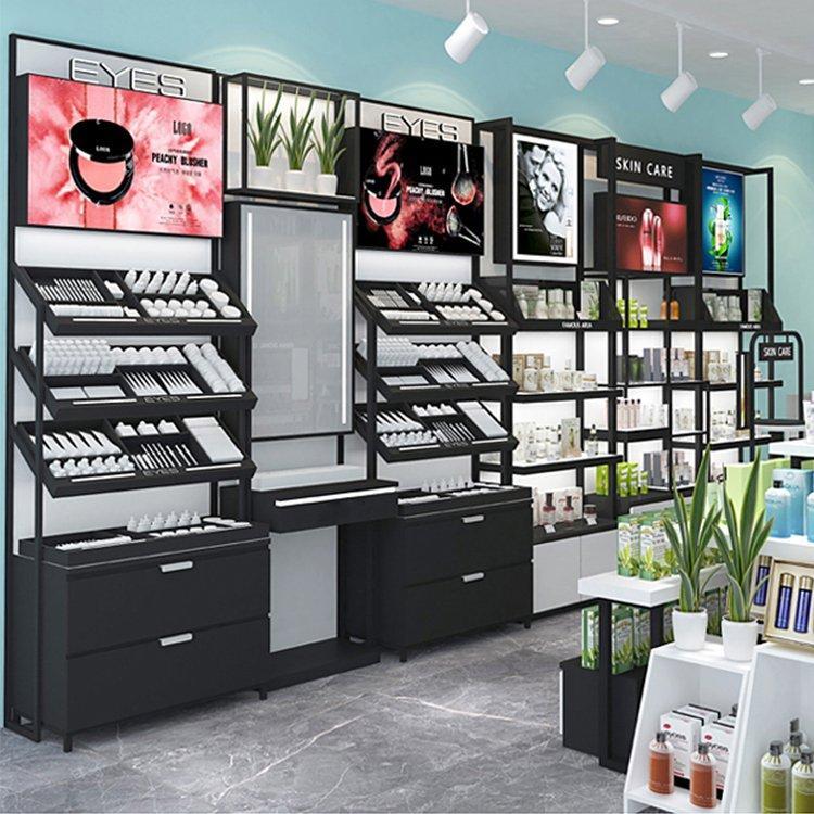 Стеллаж для косметики и парфюмерии с витриной (арт. 25-19080122)