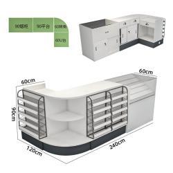 Кассовый прилавок для супермаркета с отделом косметики и сигарет (арт. 25-19080133)