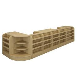 Стойка кассира с полками для магазина самообслуживания (арт. 25-19080140)