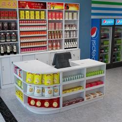 Стойка кассира с полками для магазина самообслуживания (арт. 25-19080140)