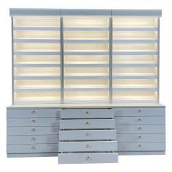 Стойка для лака из дерева с полками для спа (арт. 25-19080157)