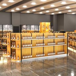 Стеллаж для вина настенный металлический LED (арт. 25-19080162)