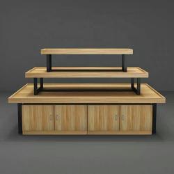 Стеллаж деревянный для магазина с полками (арт. 25-19080169)