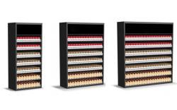 Шкаф-витрина для сигар из дерева с стеклом и полками (арт. 25-19080176)