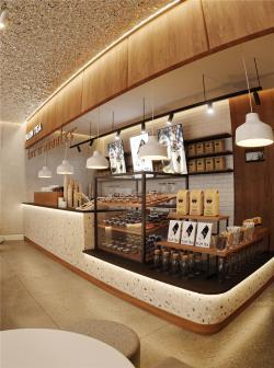 Киоск для чая с деревянным декором и барной стойкой (арт. 25-19080195)