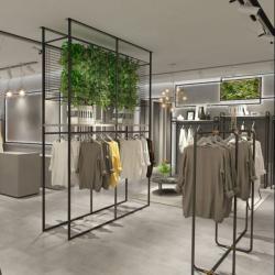 Стойка для одежды современная дизайнерская для магазина (арт. 25-19080198)