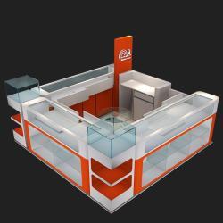 Киоск для ремонта телефонов и аксессуаров с витриной (арт. 25-19080208)