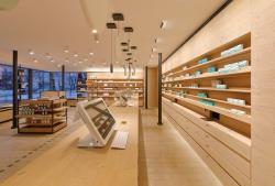 Полки для аптеки деревянные современные интерьер (арт. 25-19080210)