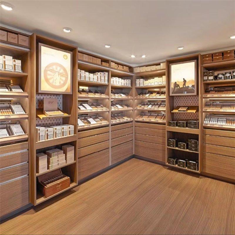 Шкаф-витрина для сигарет с подсветкой LED и полками (арт. 25-19080213)