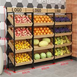 Стеллаж металлический для овощей в супермаркет (арт. 25-19080254)