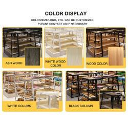 Стойка для хлеба деревянно-металлическая для магазина (арт. 25-19080266)