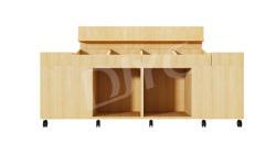 Стеллаж островной для овощей и фруктов мобильный (арт. 25-19080281)