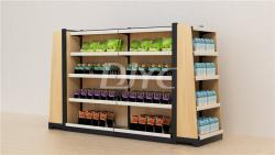 Стеллаж для магазина из дерева и стали, стандартные полки (арт. 25-19080285)