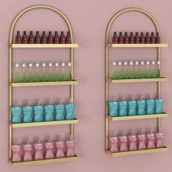 Стеллаж для лака с полками и дизайном салона (арт. 25-19080286)