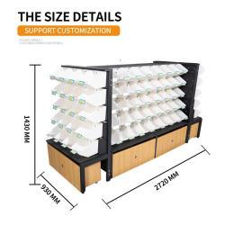 Стеллаж для снэков из стали и дерева для магазина (арт. 25-19080295)