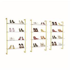 Стойка для сумок настенная золотая современная (арт. 25-19080297)