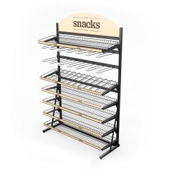 Стойка для закусок черная металлическая напольная (арт. 25-19080300)