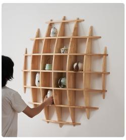 Полка настенная деревянная для декора и хранения (арт. 25-19080301)