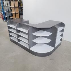 Комбинированный деревянный шкаф-касса для супермаркета (арт. 25-19080302)