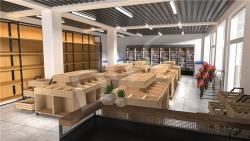 Стеллаж торговый 3D дизайн для закусок и продуктов (арт. 25-19080308)