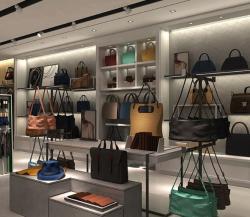 Стеллаж для сумок и обуви из дерева и кожи (арт. 25-19080319)