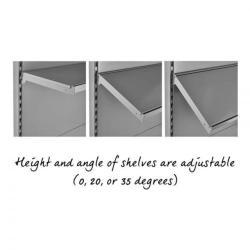 Стеллажи двусторонние для супермаркета с LED подсветкой (арт. 25-19080361)