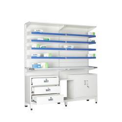 Стеллажи для аптеки с полками и стойками для лекарств (арт. 25-19080364)