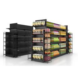 Стеллажи металлические для магазина с торцевой стойкой (арт. 25-19080381)