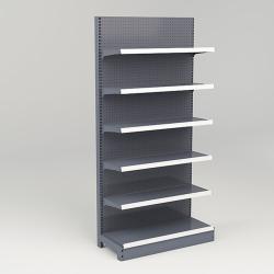 Стеллажи металлические серые для магазина, супермаркета (арт. 25-19080383)