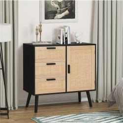 Шкаф для хранения с дверцей и 3 ящиками, регулируемая полка (арт. 25-19080387)