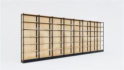 Стеллаж настенный деревянный для магазина и супермаркета (арт. 25-19080388)