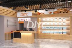 Стол кассира деревянный для магазина с полками и ящиками (арт. 25-19080398)