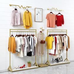 Стойка для одежды двухсторонняя металлическая с подставкой (арт. 25-19080405)