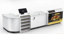 Кассовый прилавок для магазина с сигаретами и алкоголем (арт. 25-19080422)