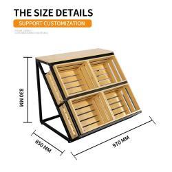 Стеллаж для магазина из дерева для овощей и фруктов (арт. 25-19080438)