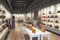 Стойка для сумок на заказ с витриной для магазина (арт. 25-19080448)