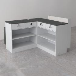 Кассовый прилавок сталь дерево дисплей магазин (арт. 25-19080451)