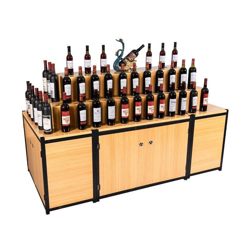 Стеллаж для вина прочный магазинный с полками (арт. 25-19080463)