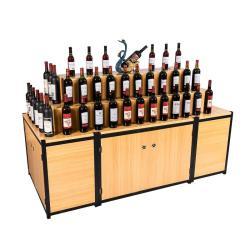 Стеллаж для вина прочный магазинный с полками (арт. 25-19080463)