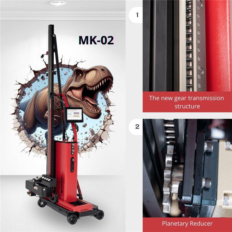 Принтер для стен и пола 2-в-1 с двойной головкой UV CMYKW (арт. 25-19081935)