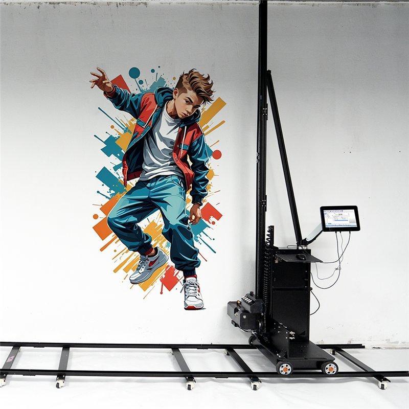 Принтер для стен с колесами и двойной головкой 3D 2 в 1 (арт. 25-19082328)