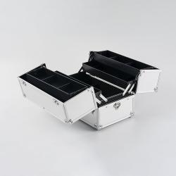 Кейс для макияжа алюминиевый серебристый GLARY (арт. 25-19082545)