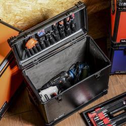 Кейс для инструментов на колесах, ударопрочный, пылезащитный, алюминиевый (арт. 25-19082550)