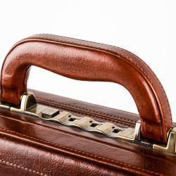 Портфель мужской кожаный черный винтажный для бизнеса (арт. 25-19082839)